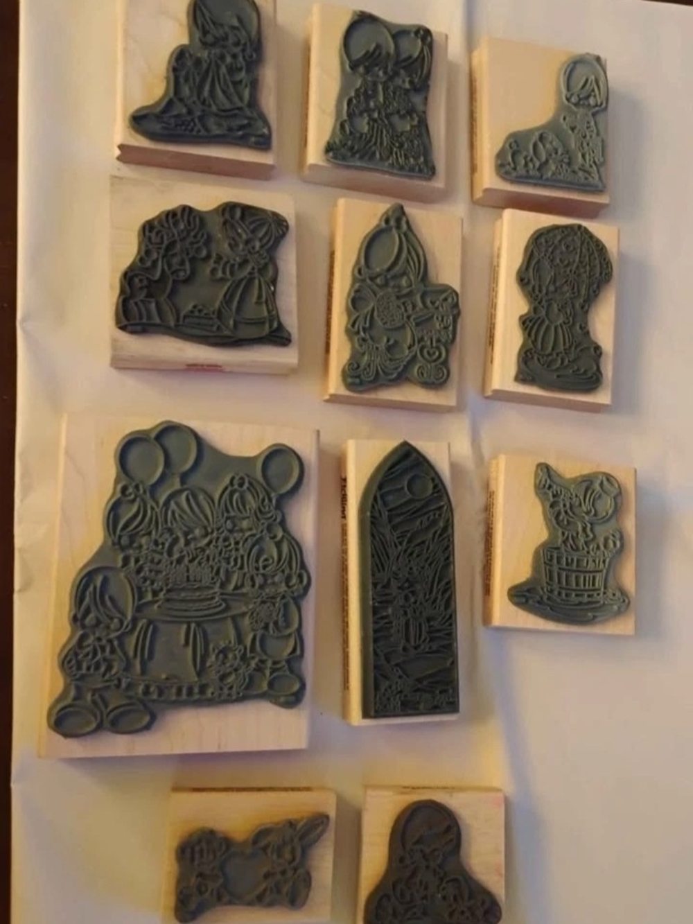 Precious Moments Wooden Character Stamp Set - Picture 2 of 2